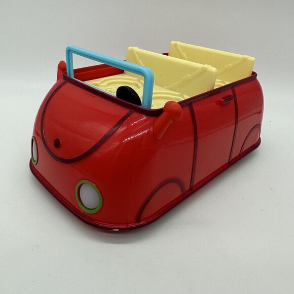 Peppa Pig Car Drives Bounces Music Headlights 4 Seats Peppa Vehicle Red Jazwares - Picture 2 of 7